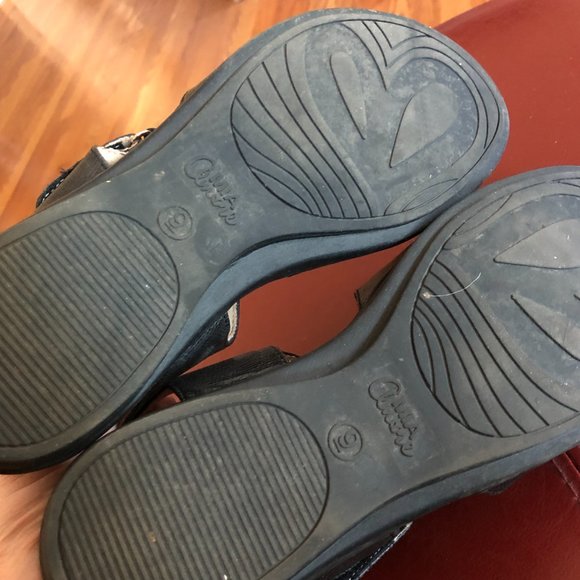 Mia Amore Black Strappy Sandals Size 9 - Picture 5 of 7